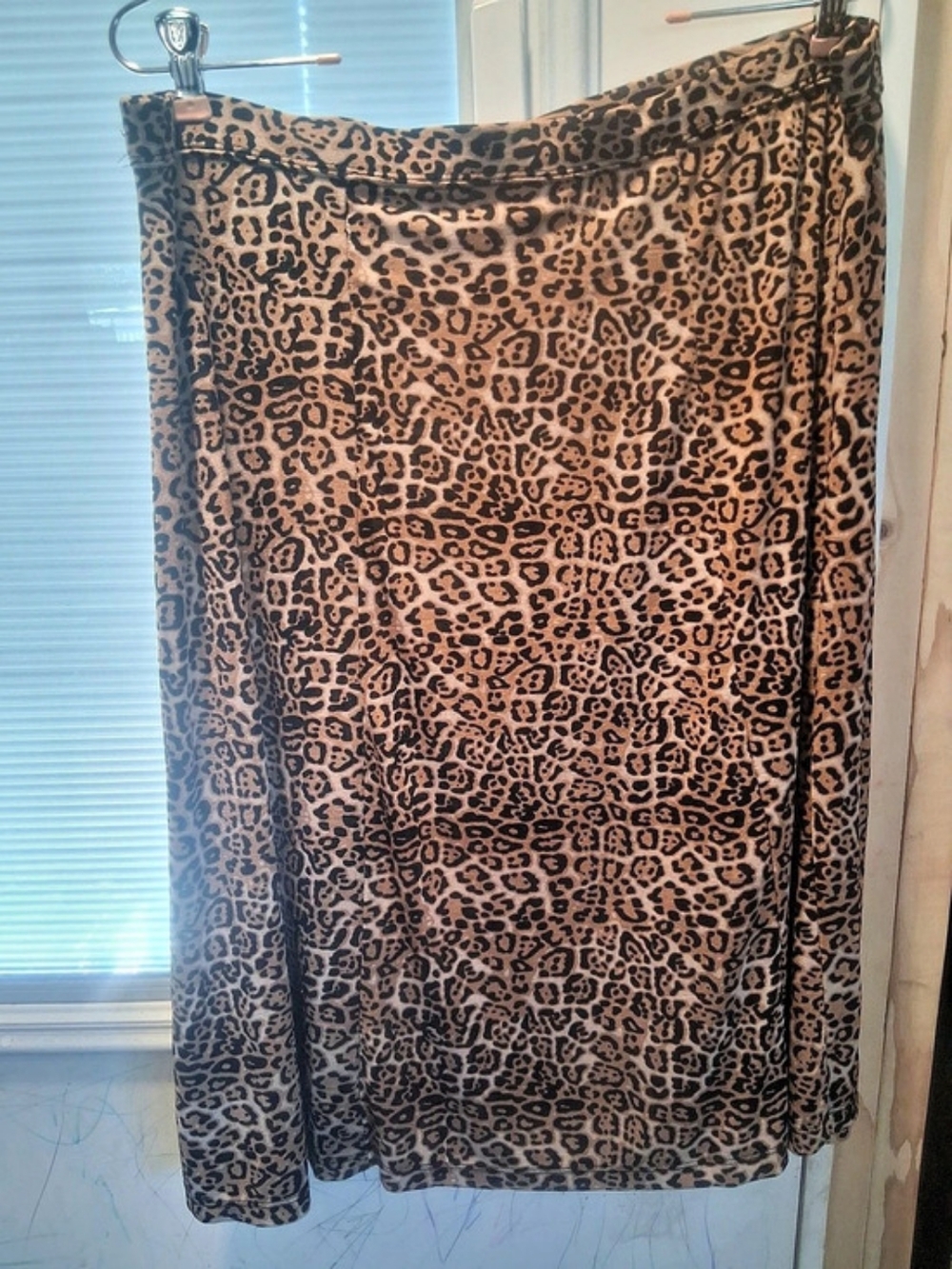 Jaclyn Smith Animal Print Midi Skirt in Brown & Black Size XL/16